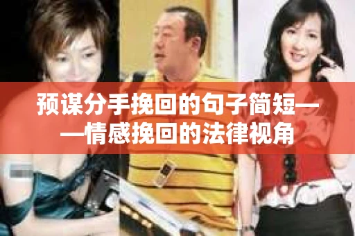 预谋分手挽回的句子简短——情感挽回的法律视角