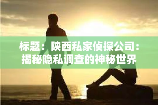 标题：陕西私家侦探公司：揭秘隐私调查的神秘世界