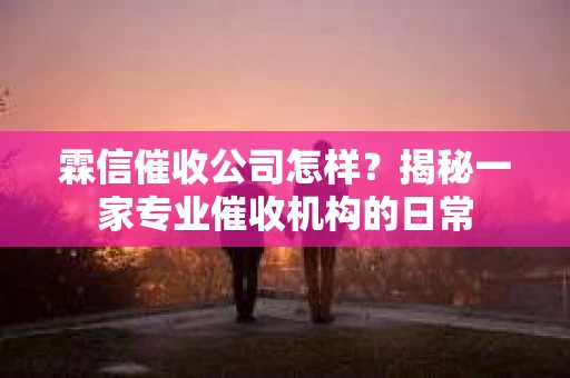 霖信催收公司怎样？揭秘一家专业催收机构的日常