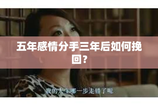 五年感情分手三年后如何挽回？