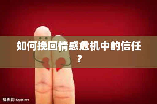 如何挽回情感危机中的信任？