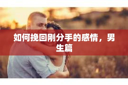 如何挽回刚分手的感情，男生篇