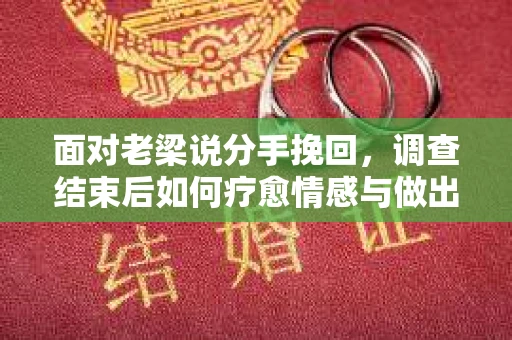 面对老梁说分手挽回，调查结束后如何疗愈情感与做出人生决策？