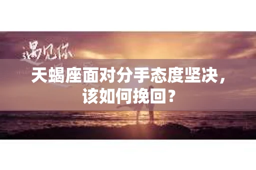 天蝎座面对分手态度坚决，该如何挽回？